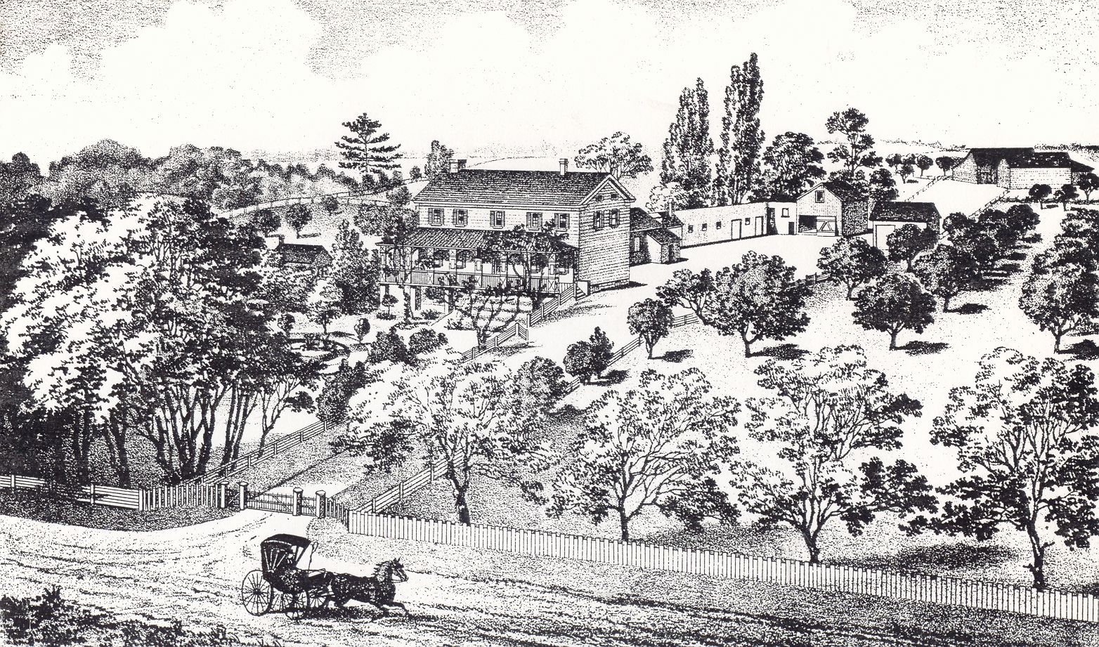 Cherry Hill House And Farm - 1877 Atlas